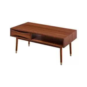 Image of Teamson Home Dawson Midcentury Modern Wooden Coffee Table