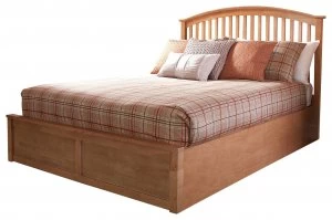 Image of GFW Madrid Ottoman Double Bed Frame - Oak Effect