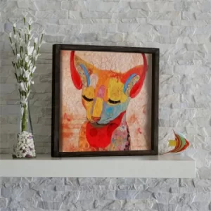 Image of KZM491 Multicolor Decorative Framed MDF Painting