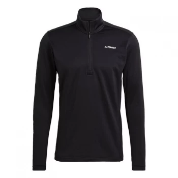 Image of adidas Terrex Everyhike Half-Zip Fleece Jacket Mens - Black