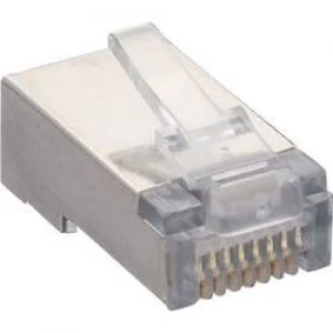Image of Lumberg P 129 S Modular Plug 8p8c RJ45 Plug straight Transparent