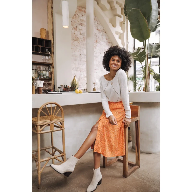 Image of Freeman T Porter Womens skirt Freeman T Porter Jelina Ixia Orange Female S