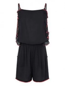 Image of Monsoon Storm S.E.W Maxime Playsuit - Black