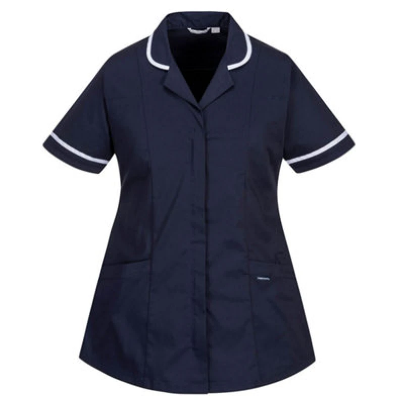Image of Portwest Womens Stretch Classic Healthcare Tunic LW17NARXL Colour: Navy
