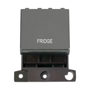 Image of Click Scolmore MiniGrid 20A Double-Pole Ingot Fridge Switch Black Nickel - MD022BN-FD