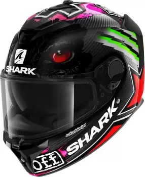 Image of Shark Spartan GT Carbon Replica Redding Signature Helmet, red-green, Size XL, red-green, Size XL