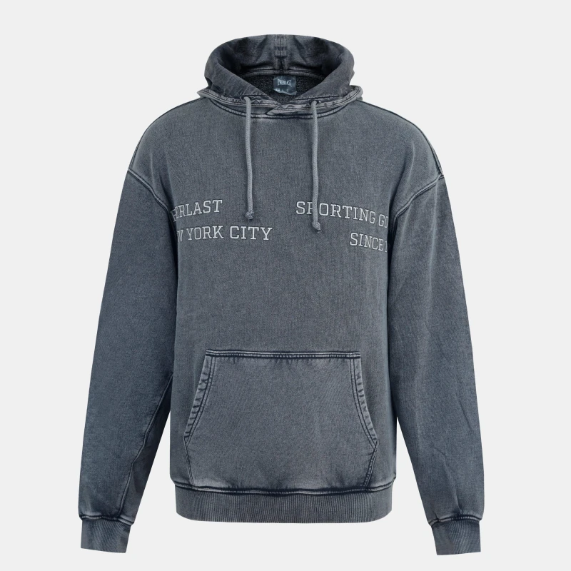 Image of Everlast Mens NYC Pull Over Hoodie Washed Grey male S