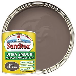 Image of Sandtex Ultra Smooth Masonry Paint - Bitter Chocolate 1L