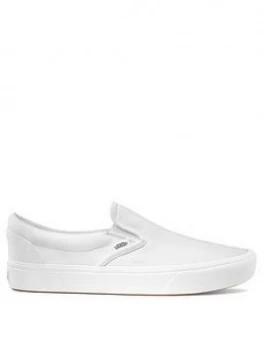 Image of Vans Comfycush Slip-Ons - White