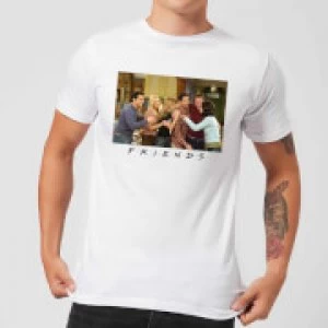 Image of Friends Cast Shot Mens T-Shirt - White