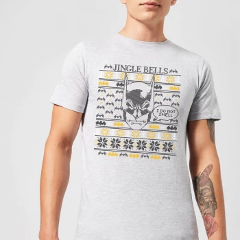 Image of DC Comics Batman I Do Not Smell Mens Christmas T-Shirt in Grey - XS - Grey