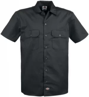 Image of Dickies Short Sleeve Work Shirt Short-sleeved Shirt black