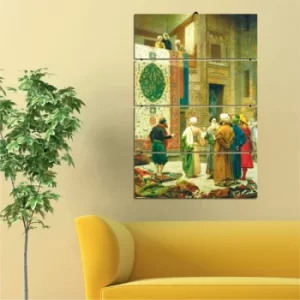 Image of PD56 Multicolor Decorative MDF Painting (4 Pieces)