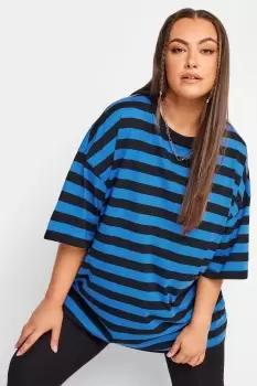 Image of Stripe Oversized Boxy T-Shirt