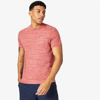 Image of Jack Wills Eco Pelham Space Dye T-Shirt - Washed Red