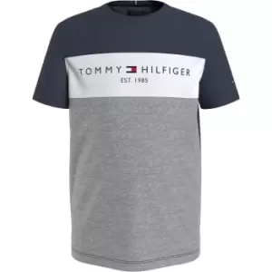 Image of Tommy Hilfiger Essential Colour Block T Shirt - Grey