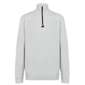 Image of Hugo Durton Quarter Zip Sweatshirt - Green