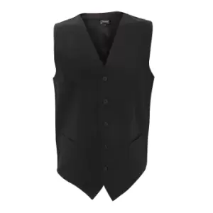 Image of Dennys Unisex Workwear Waistcoat / Chefswear / Bar Wear (Pack of 2) (M) (Black)