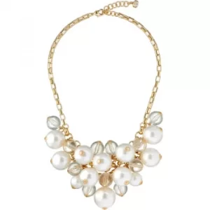 Image of Ted Baker Ladies Gold Plated Giant Pearl Cluster Necklace