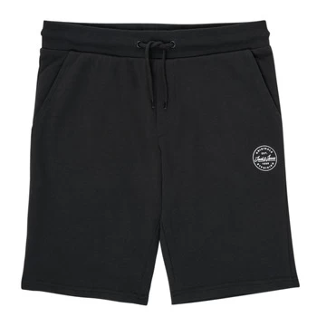 Image of Jack Jones JJI SHARK JJSWEAT boys's Childrens shorts in Black - Sizes 11 years,15 years