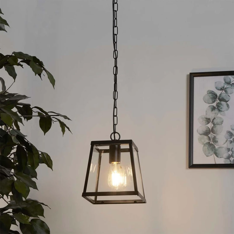 Image of SO'HOME 1-Light Industrial Pendant in Black ONE SIZE