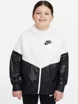 Image of Nike Older Girls Nsw Windready Jacket - White/Black