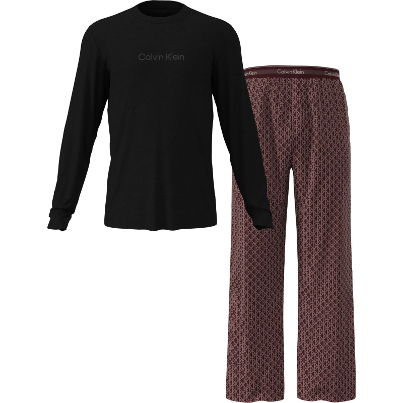 Image of Calvin Klein Long Sleeve Pyjama Set Monogram male M
