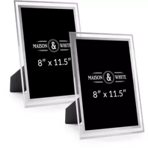 Image of Glass Photo Frame 8" x 11.5" - Set of 2 M&W - Clear