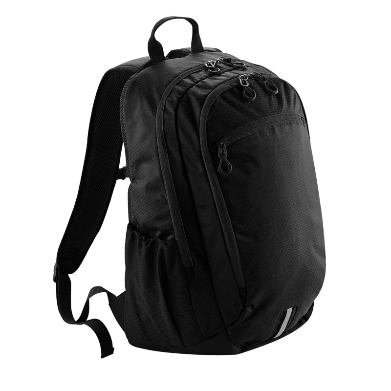 Image of Quadra Mens Endeavour Backpack Rucksack Bag in Black Male