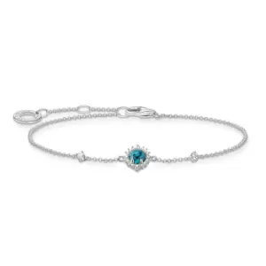 Image of THOMAS SABO Silver Round Turquoise Bracelet