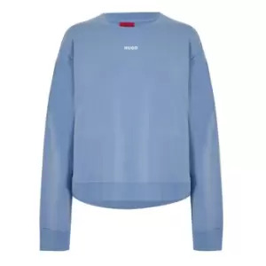 Image of Hugo Shuffle Crew Neck Sweater - Blue