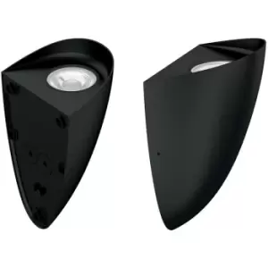 Image of Elstead Lighting - Elstead Vendela Outdoor Flush Wall Lamp Black, 3000K, IP65