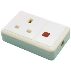 Image of Click ES001 1 Gang 13A Trailing Socket with Neon