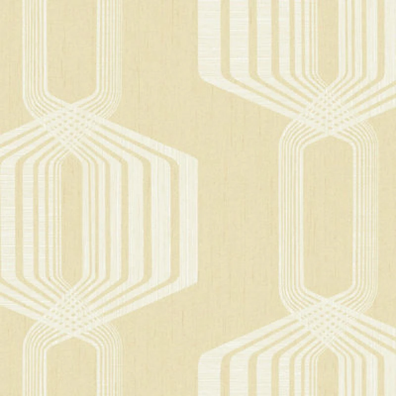 Image of Wallquest Camden Geometric Beige Wallpaper Modern Stylish Acrylic Coated Paper