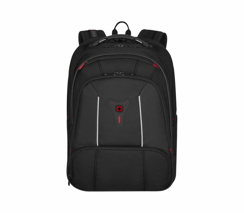Image of Wenger Carbon Pro Business Backpack with 15.6" Laptop Sleeve and Tablet Pocket Black 653129 653129