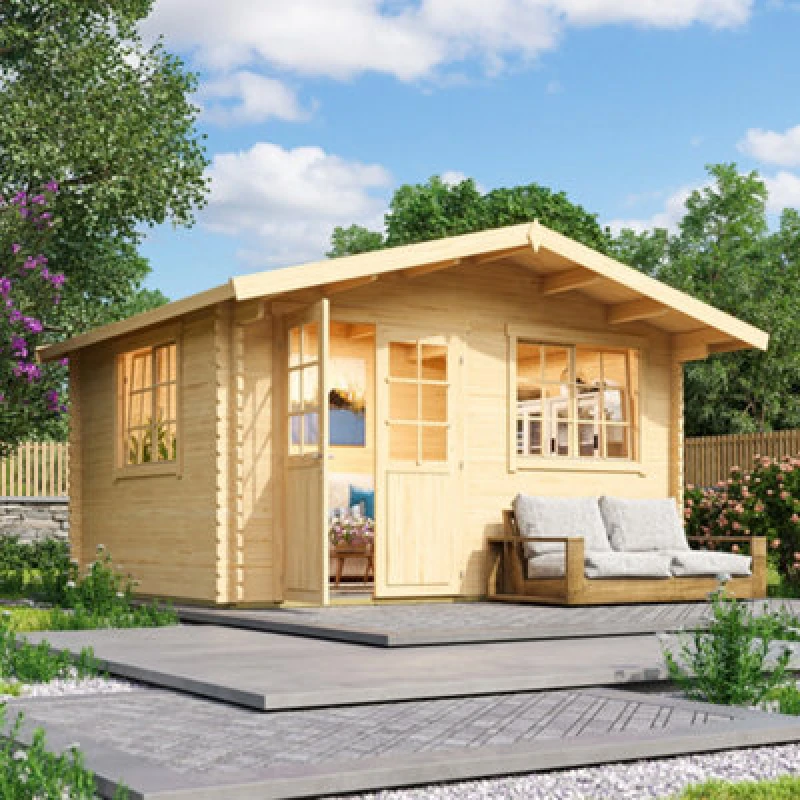 Image of Norland Norbury 2 - 3.9M X 3.0M - 40mm Wall Logs