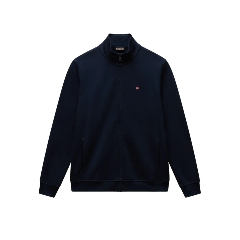 Image of Napapijri Blu Marine Iaato Half-Zip Fleece Blue Male 2XL 225511UK