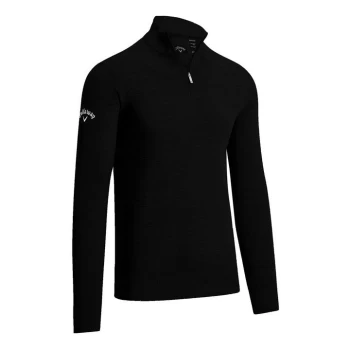 Image of Callaway Half Zip Sweatshirt Mens - Black Onyx