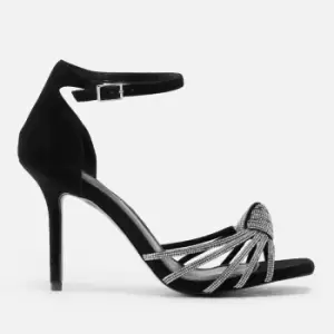 Image of Dune Womens Marvella Suede Heeled Sandals - UK 4