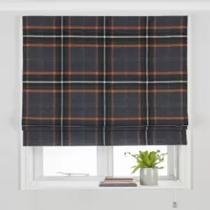 Image of 122x137cm Aviemore Tartan Check Faux Wool Roman Blackout Blind