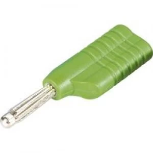 Image of Banana plug Plug straight Pin diameter 4mm Green Schnepp