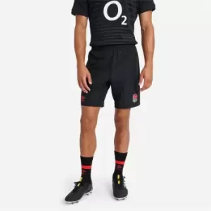 Image of Umbro England Rugby Away Shorts 2022 2023 Adults - Black