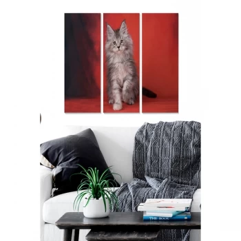 Image of MDF183650808 Multicolor Decorative MDF Painting (3 Pieces)