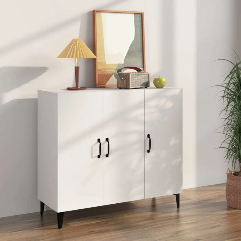 Image of VIDAXL Sideboard White 90x34x80cm Engineered Wood Vidaxl 8720286972700