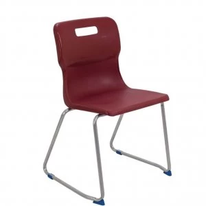 Image of TC Office Titan Skid Base Chair Size 6, Burgundy