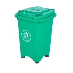 Image of Static Bin 50L 30 Recycled Polyethylene Green LFB50ZGreen
