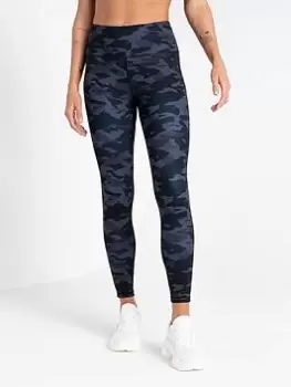 Image of Dare 2b Laura Whitmore Influential Leggings - Black/Camo, Black Camo, Size 14, Women