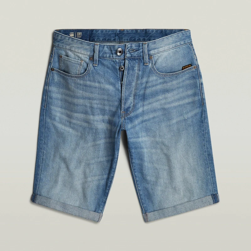 Image of G Star Mens Denim Shorts Lt Aged 424 male 30W S