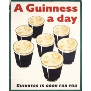 Image of Vintage Metal Sign Retro Advertising Guiness