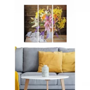 Image of MDF307059242 Multicolor Decorative MDF Painting (3 Pieces)